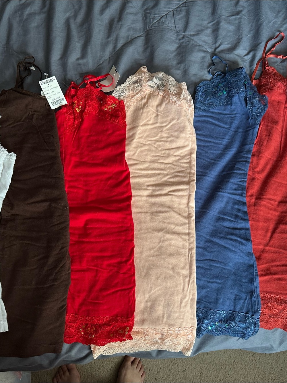 Assorted Elegant slips/tanks bundle of 7